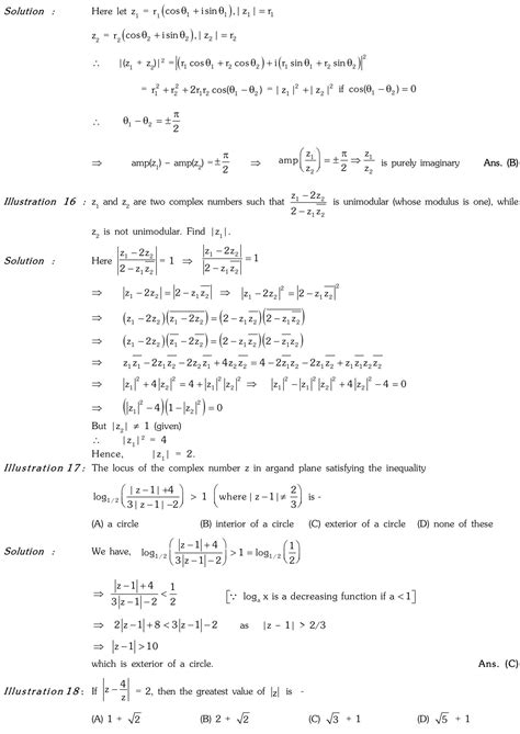 complex numbers class 11 worksheet pdf